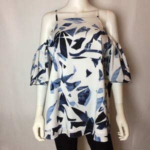 ALFANI Cold Shoulder Blouse